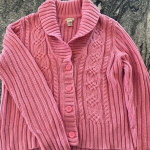 Pink St. John's Bay knit Cardigan